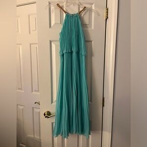 Aqua blue semi-formal / prom dress